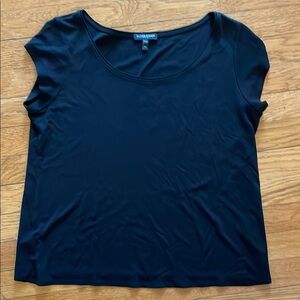 Women's Eileen Fisher Black Short Sleeve Top PM